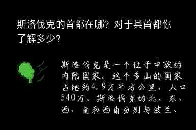 斯洛伐克的首都在哪？對于其首都你了解多少？