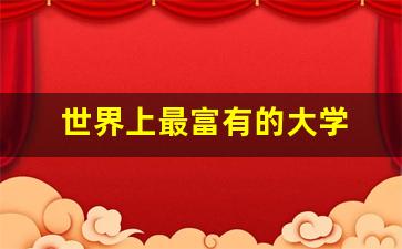 世界上最富有的大學 哪些國家的大學最富有？世界最富有大學排名