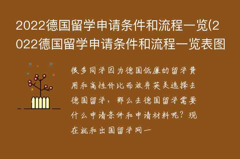 2022德國留學(xué)申請條件和流程一覽(2022德國留學(xué)申請條件和流程一覽表圖片)