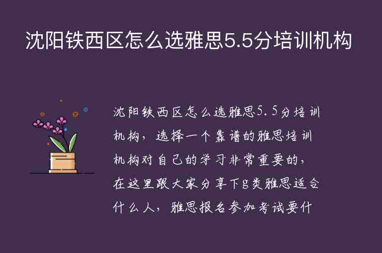 沈陽鐵西區(qū)怎么選雅思5.5分培訓(xùn)機(jī)構(gòu)