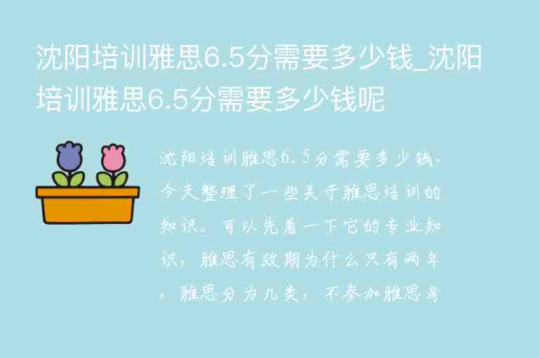 沈陽培訓(xùn)雅思6.5分需要多少錢_沈陽培訓(xùn)雅思6.5分需要多少錢呢