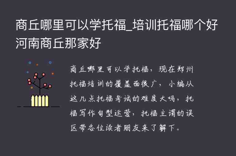 商丘哪里可以學(xué)托福_培訓(xùn)托福哪個好河南商丘那家好