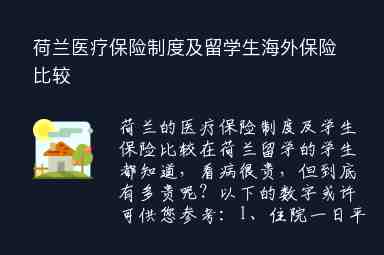 荷蘭醫(yī)療保險制度及留學生海外保險比較