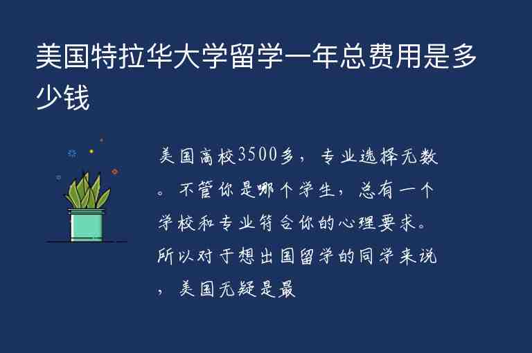 美國(guó)特拉華大學(xué)留學(xué)一年總費(fèi)用是多少錢(qián)