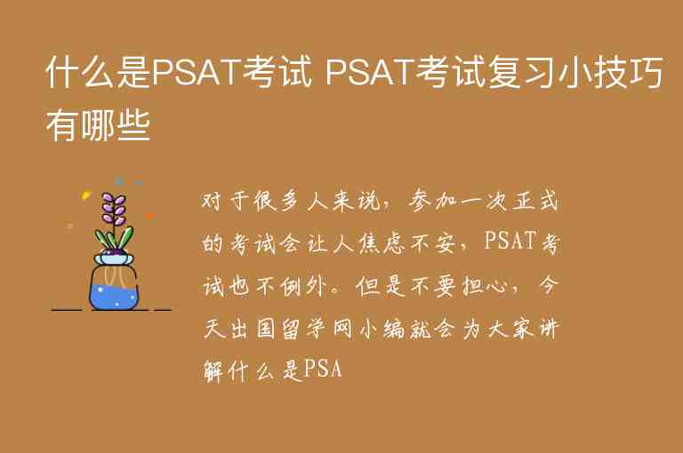 什么是PSAT考試 PSAT考試復(fù)習(xí)小技巧有哪些